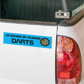 Ik Speel Liever Darts Funny Dart Speler Bumpersticker (Op Truck)