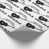 Ik speel liever de UKULELE. Cadeaupapier (Hoek)