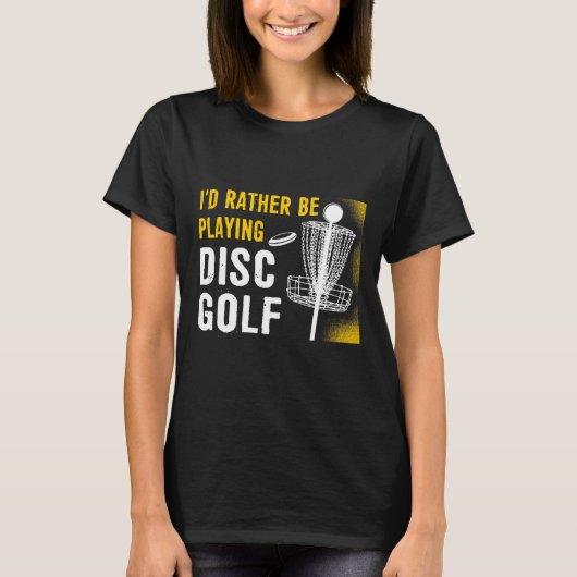 Ik Speel Liever Discgolf - Discgolven T-shirt (Voorkant)