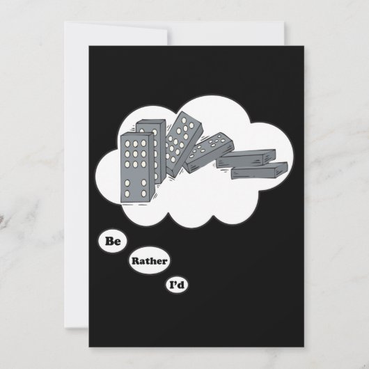 Ik speel liever Dominos 4 Kaart (Voorkant)