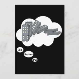 Ik speel liever Dominos 4 Kaart