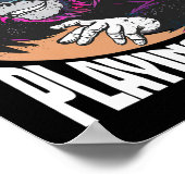 Ik speel liever Label Funny Video Game Player Poster (Hoek)