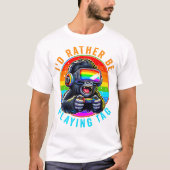 Ik speel liever Label Gorilla Monke Label Gorill T-shirt (Voorkant)