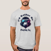 Ik speel liever Label Gorilla Monke VR Gamer T-shirt (Voorkant)