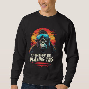 IK SPEEL LIEVER LABEL Gorilla Trui
