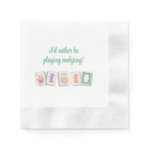 Ik speel liever Mahjong Napkins