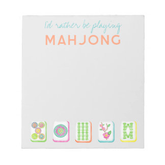 Ik speel liever Mahjong Notitieblok