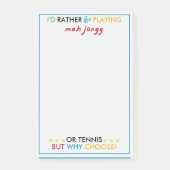 Ik speel liever Mahjongg of tennis Post-it® Notes (Voorkant)
