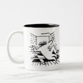 Ik speel liever mijn mok. tweekleurige koffiemok (Links)