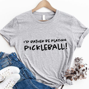 Ik speel liever pickleball Cute Cool Sports  T-shirt