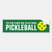 Ik speel liever pickleball grappig. bumpersticker (Voorkant)