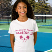 Ik speel liever Pickleball Schattige Girly Pink T-shirt