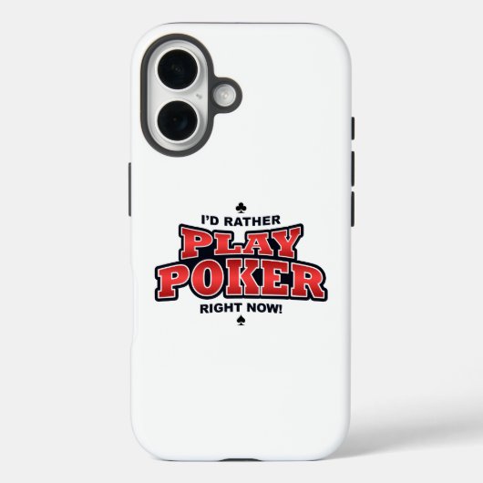 Ik speel liever poker Case-Mate iPhone case (Achterkant)