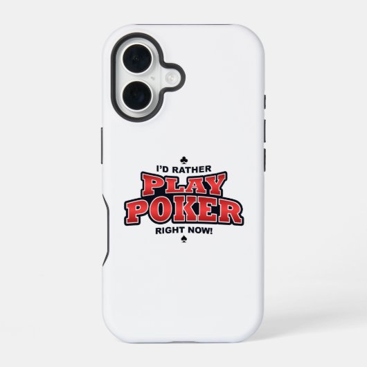 Ik speel liever poker iPhone 16 hoesje (Achterkant)