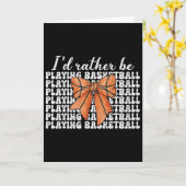 Ik Speel Liever Sketll Girl Moeder Moederdag Kaart (Gele Bloem)