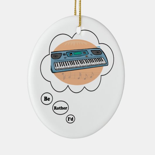 Ik speel liever Synthesizer Keramisch Ornament (Rechts)