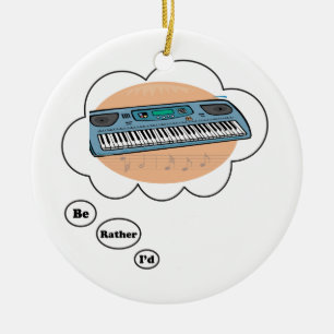 Ik speel liever Synthesizer Keramisch Ornament
