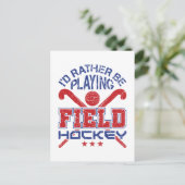 Ik speel liever veldsleutel. briefkaart (Staand voorkant)