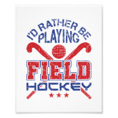 Ik speel liever veldsleutel. foto afdruk (Voorkant)