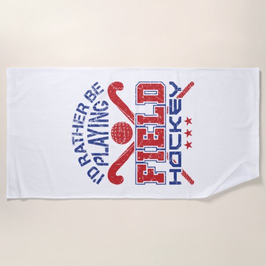 Ik speel liever veldsleutel. strandlaken (Voorkant)