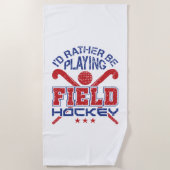 Ik speel liever veldsleutel. strandlaken (Voorkant)