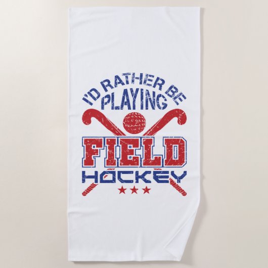 Ik speel liever veldsleutel. strandlaken (Voorkant)