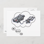 Ik speel liever videogames 2 briefkaart (Voorkant / Achterkant)