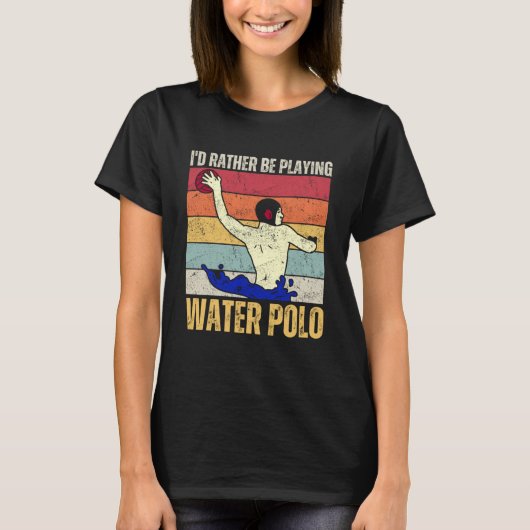 Ik speel liever waterpolover zwemmen SP T-shirt (Voorkant)