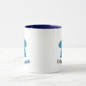 Ik speel met blauwe paren mok (Midden)