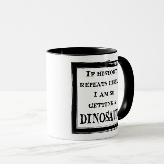 "Ik speel met dode dingen" Paleontologie Fossil Mo Mok (Voorkant rechts)