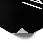 Ik speel met Ear Funny Music Pun Dark BG Poster (Hoek)