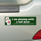 Ik speel met een volledig dek bumpersticker (Op auto)