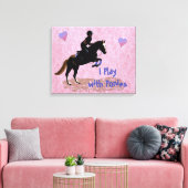 Ik speel met fonies canvas afdruk (Insitu (Woonkamer))