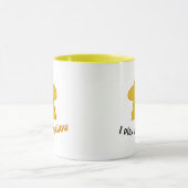 Ik speel met gele paren mok (Midden)