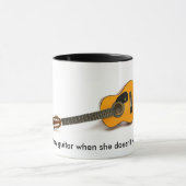 Ik speel met mijn gitaar als ze niet ... mok (Midden)