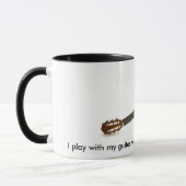 Ik speel met mijn gitaar als ze niet ... mok (Links)