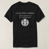 Ik speel met pandas python-programmeerdata wetensc t-shirt (Design voorkant)