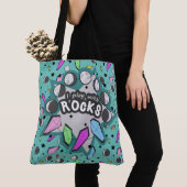 Ik speel met Rocks Canvas tas (Dichtbij)