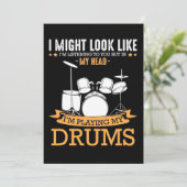 Ik speel mijn drums kaart (Staand voorkant)