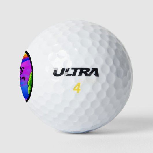 Ik speel mijn eigen weg golfballen (Logo)