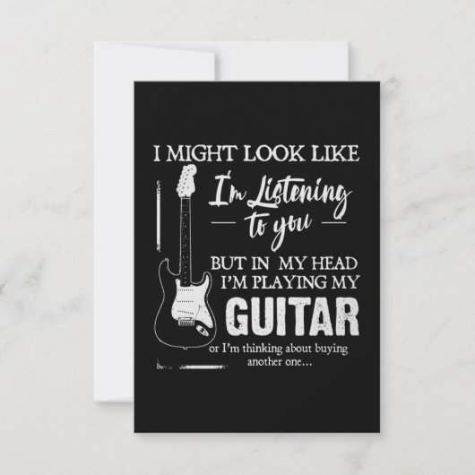 Ik speel mijn gitaar kaart (Voorkant)