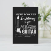 Ik speel mijn gitaar kaart (Staand voorkant)