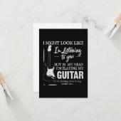 Ik speel mijn gitaar kaart (Voorkant / Achterkant in situ)