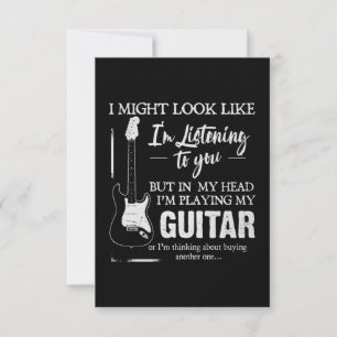 Ik speel mijn gitaar kaart