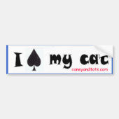 Ik speel mijn kattesticker, coneyandtots.com bumpersticker (Voorkant)