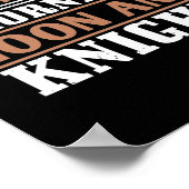 Ik speel morning Noon en Knight Poster (Hoek)