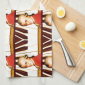 Ik speel Mozart_ Theedoek (Quarter Fold)