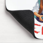 Ik speel nerdy gamer boy muismat (Hoek)