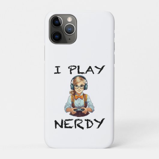 Ik speel nerdy gamer meisje Case-Mate iPhone case (Achterkant)