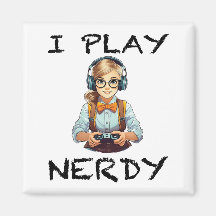 Ik speel nerdy gamer meisje